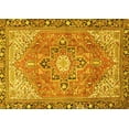thumbnail image 1 of Ahgly Company Machine Washable Indoor Rectangle Persian Yellow Traditional Area Rugs, 7' x 10', 1 of 4