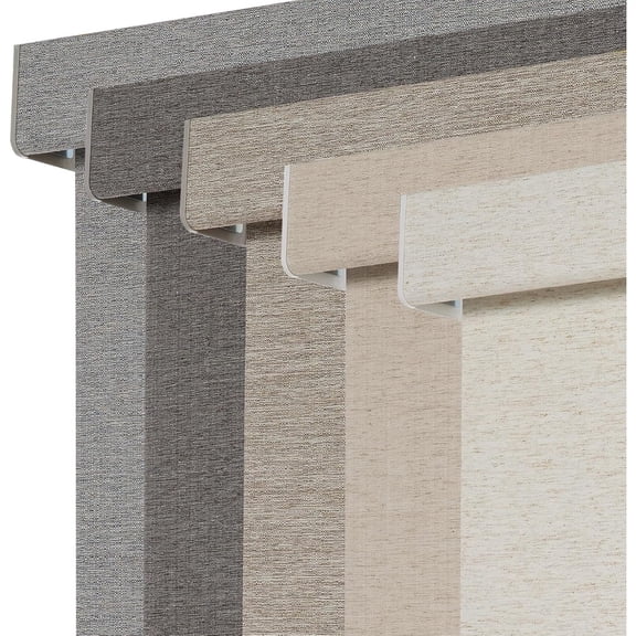 Blackout-Grey Cordless Linen Fabric Blackout Roller Shades Thermal Insulated UV Protection Custom Size for Home Office Bedroom Door Indoor Window Blinds