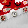 thumbnail image 4 of Feelyou Red Gothic Haloween Black Out Curtains, Kawaii Cartoon Ghost Pumpkin Curtains Pack of 2 (42x63 Each), Groovy Daisy Flower Bedroom Curtains, Blackout Curtains Home Decor, 4 of 6