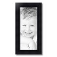 thumbnail image 2 of ArtToFrames 8" x 19" Satin Black Reverse Step Picture Frame, 8x19 inch Black Wood Poster Frame (WOM-1419), 2 of 7