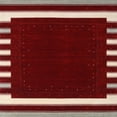 thumbnail image 1 of Ahgly Company Machine Washable Indoor Square Contemporary Cranberry Red Area Rugs, 8' Square, 1 of 7
