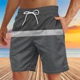 thumbnail image 4 of Soki Beach Casual Shorts for Men Drawstring Graphic Shorts on Clearance, 4 of 4