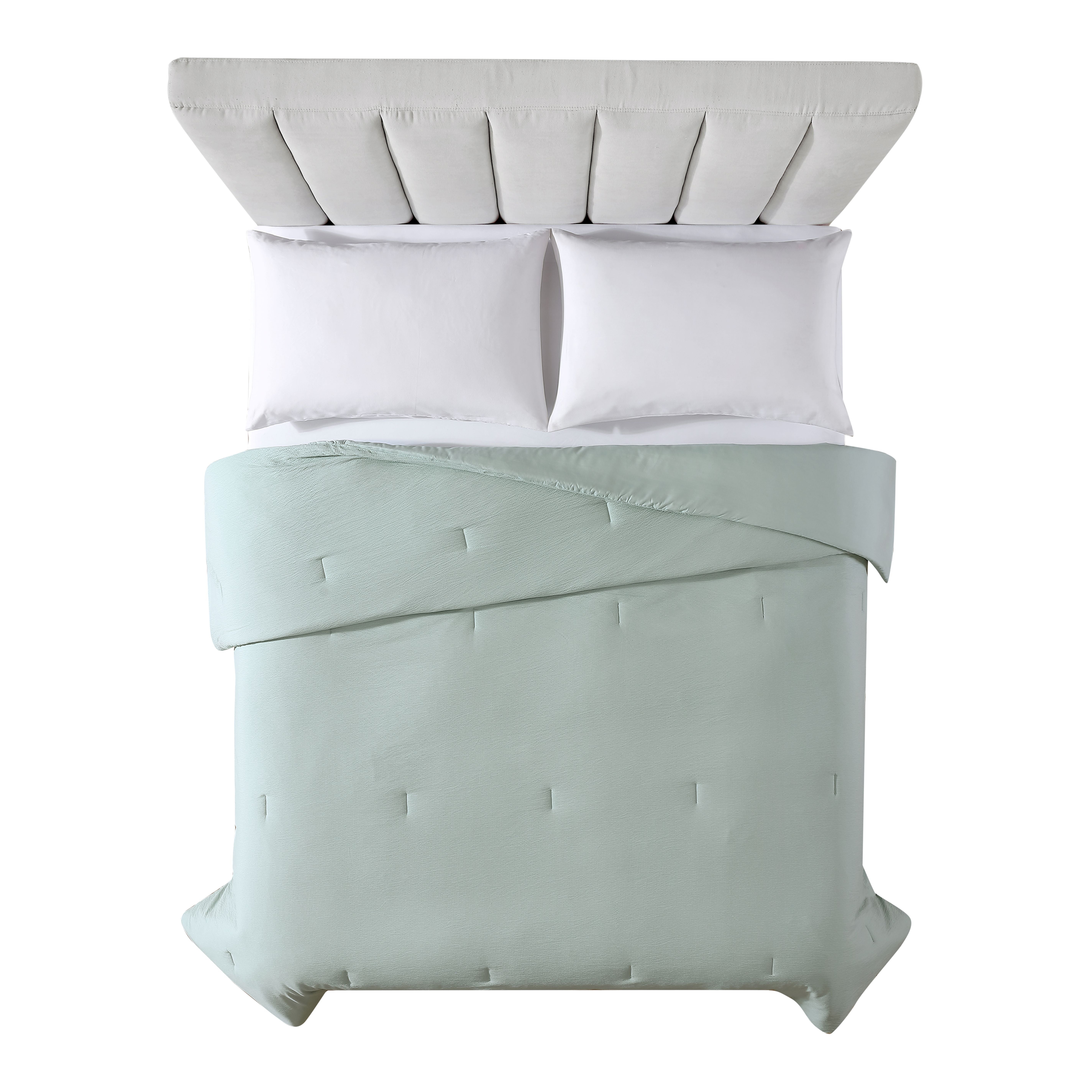 Mainstays Soft Sea Green Comforter, Queen