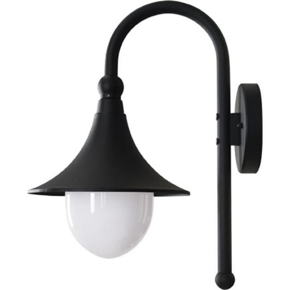 Dabmar Lighting GM996-B Powder Coated Cast Aluminum Wall Light Fixture, Black - 18 x 10.18 x 14.50 in.