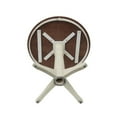 thumbnail image 4 of 36'' Round Solid Wood Pedestal Dining Table in Antiqued Almond/Espresso by International Concepts, 4 of 48
