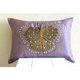 thumbnail image 2 of Funda de almohada lumbar morada, con cristales brillantes y motivos de mariposas, 30 x 45 cm (12 x 18 pulgadas), funda de almohada lumbar rectangular de seda con mariposa bordada., 2 of 4