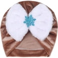 thumbnail image 2 of Baby Turban Hat Christmas Velvet Baby Girl Hat Baby Beanie Baby Girls Hair Accessories for Newborn Infant, 2 of 2