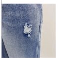 thumbnail image 3 of Women's Spring and Autumn new fashion temperament micro-flared trousers trend ripped washed wide-leg jeans, 3 of 9