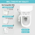 thumbnail image 6 of Atzeste Ultra-Slim Bidet, Non-Electric Dual Nozzle Feminine Wash Fresh Water Sprayer, Adjustable Water Pressure, Bidet for Toilet Seat Attachment, Stainless Steel Inlet Badays, 6 of 12