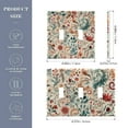 thumbnail image 2 of Yayeee Toggle Light Switch Wall Plate 3-Gang 6.37"x4.48" Decorative Outlet Cover, Watercolor Leaves, 2 of 7