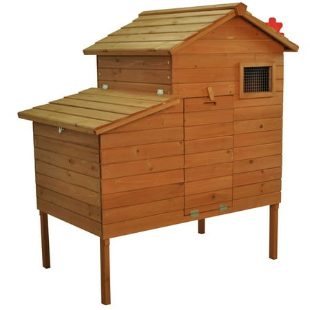 Pawhut Outdoor Raised Leg Hen House Chicken Coop - Walmart.com