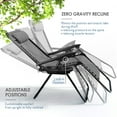 thumbnail image 6 of LammaLoe Zero Gravity Chair Set of 6, Outdoor Lounge Chairs with Cup Holder, Gray, 6 of 7