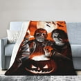 thumbnail image 2 of Michael Myers Blanket Cozy Warm Flannel Throw Blanket for Living Room Bedroom Bed Sofa Car, All Seasons Fleece Blankets Gifts for Kids Teens Adults 50"X40", 2 of 8