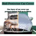 thumbnail image 2 of 2025 Upgraded Hail Protector Car Cover, Car Blanket for Hail, Car Cover Hail Protection Padded, All Weather Snowproof Windproof Sun Uv Protection, for Sedan/SUV/Mpv (MPV), 2 of 7