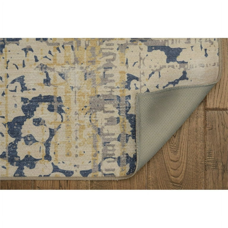 Linon Outdoor Washable Myers Ivory And Black Rug - 36x24