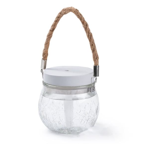Humidificador de vidrio, atomizador de aire de escritorio, difusor, recargable por USB, accesorios para el hogar, blanco