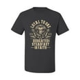 thumbnail image 2 of Wild Bobby, Loyal To One Dedicated Steadfast In Faith | Religious Bible Verse John 14:6 Inspirational/Christian Men Graphic Tee, Charcoal, Medium, 2 of 6