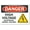Warning Sign 4, variant on Warning Danger High Voltage Overhead Wires Alert Sign - 8"x12" Metal Safety Sign, Construction Sites Electrical Zones Use