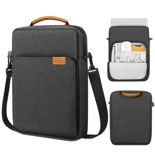 Funda para portátil MoKo de 13,3-14 pulgadas para MacBook Pro M3/M2 14 2023, color negro