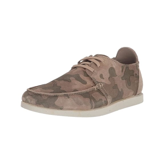 COLLECTION BY CLARKS Mens Beige Camouflage Breathable Removable Insole Shacrelite Round Toe Lace-Up Leather Sneakers Shoes 11 M