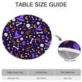 thumbnail image 6 of Halloween Pumpkin Party Elastic Tablecloth for Round Table 52 Inch - Fitted Washable Dining Kitchen Spooky Decor, 6 of 6