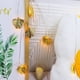 thumbnail image 4 of Golden Leaf String Lights | Iron Art Curtain Fairy Lights | Battery Powered Transparent Warm LED | 2 Meters | 20 Bulbs | Window Home Wedding Decor | Indoor Outdoor Decoration, 4 of 5
