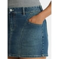 thumbnail image 4 of Madden NYC Women's Denim Mini Skirt, Sizes XXS-XXL, 4 of 5