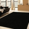 thumbnail image 3 of Ambiant Saturn Collection Pet Friendly Area Rugs Black - 5' Square, 3 of 4