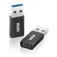 thumbnail image 1 of Adaptador XAOSUN de USB-C a USB-A, 10 Gbps, carga rápida de 100 W, paquete de 2, 1 of 7