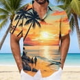 thumbnail image 2 of JSKUMAR Men's Hawaiian Printed Short Sleeve Shirts Tropical Graphic Button Down Holiday Shirt Vacation Casual Beach Outfit Multicolor-4,XL, 2 of 7
