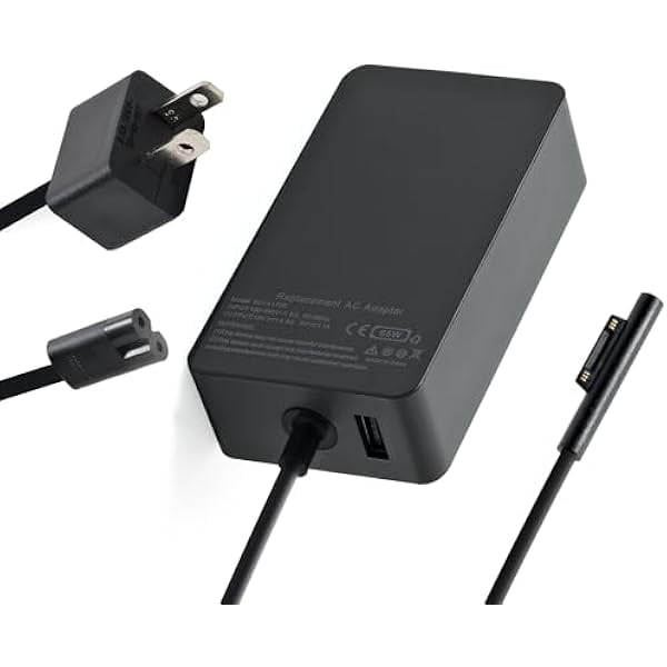 wonima11 65W Surface Pro Laptop Charger for Microsoft Surface Pro 9, 8, 7+, 7, 6, 5, 4, 3, X, Windows Surface Laptop 6, 5, 4, 3, 2, 1, Surface Book 4 3 2 1, 6.9FT Power Cord, Fast Charging, Portable