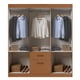 thumbnail image 4 of Ropero Closet 6 Puertas Y 2 Cajones Darady Canela, 4 of 6