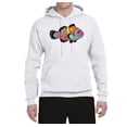 thumbnail image 2 of Wild Bobby, Colorful Neon Nemo Clownfish, Animal Lover, Unisex Graphic Hoodie Sweatshirt, White, 3XL, 2 of 3
