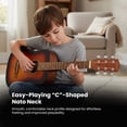 thumbnail image 4 of Fender California Standard Redondo Mini 3/4-Size Kids Acoustic Guitar - Sunburst w/ Gig Bag, 4 of 9