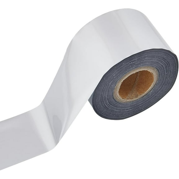 Hot Stamping Foil Paper Roll 120m Silver PET Hot Foil Transfer Roll 4.2cm Wide Heat Transfer Paper