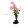 thumbnail image 4 of FENGGUIQU Pink Fake Flower Plant Decor for Dishes and Plates Plastic Restaurant Decoration 4Pcs, 4 of 7