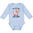 thumbnail image 3 of Inktastic This Little Piggy Loves Daddy Cute Boys or Girls Long Sleeve Baby Bodysuit, 3 of 5