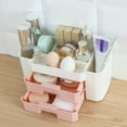 thumbnail image 4 of Desk Organizer with 2-Tier Drawer,Countertop Storage Bin with 6 Compartments,Portable Storage Basket for Bedroom,Bathroom and Kitchen, 4 of 5
