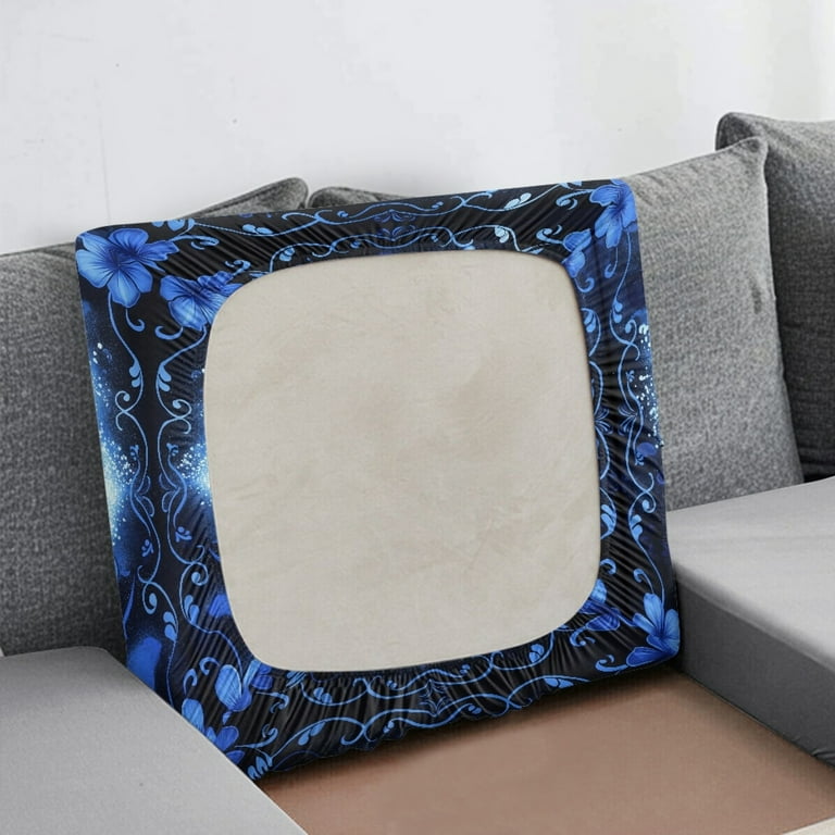 Renewold Sea Turtle Flower Blue Sofa Seat Cover Protector Wear