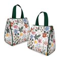 thumbnail image 2 of Pioneer Flower Floral Print Pattern Insulated Lunch Bag for Women & Adults,Large Portable Soft Cooler Lunch Bag,Thermal Food Storage Tote with Pearl Cotton,8.66L,8.75x5.75x9.5 Inch, 2 of 6