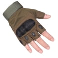 thumbnail image 1 of Guantes tácticos de dedos completos con pantalla táctil, protección de articulaciones con carcasa de fibra de carbono, anticortes y resistentes a puñaladas, guantes de medio dedo para hombres para, 1 of 3