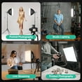 thumbnail image 6 of EMART Softbox Photography Lighting Kit, 16"x16" Pull Soft Box, 50W 3000K-6000K LED Bulb with Remote/APP Control, 1 Pack, 6 of 7
