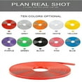 thumbnail image 2 of JFBUJC 8m/ Roll Car Vehicle Color Wheel Rims Protectors Decor Strip Tire Guard Line Rubber Moulding Trim Wheel Decor, 2 of 5