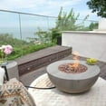 thumbnail image 3 of Bellawood 34 Inch Round Concrete Natural Gas Fire Pit Table in Gray By Lakeview Outdoor Designs, 3 of 6
