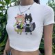 thumbnail image 1 of Mitsuri goth fairycore trashy crop top Mujer Estética yk2 Lindas Camisetas, 1 of 4