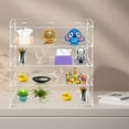 thumbnail image 2 of 4-Tier Rectangular Acrylic Display Case Bakery Pastry Display Case Retail Display Counter 18.7*8.46*19.7inch for Placing Bread, Cakes, Biscuits, Doughnuts, 2 of 24