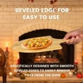 thumbnail image 2 of Bamboo Pizza Peel Baking Tool Wooden Pizza Cutting Board with Comfortable Handle Pizza Peeling Cutting Board, 2 of 6
