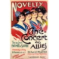 thumbnail image 2 of Vintage Apple Collection 17x24 White Modern Wood Framed Museum Art Print Titled - allies concert, 2 of 4