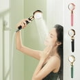 thumbnail image 1 of Iumwxz Kitchen Gadgets Turbo Shower Head Home Bath Shower Nozzle Water Heater Filter Shower 3 Bathing Modes One Pressurised Water Stop Function Shower Head. Black Plastic Reduced Price, 1 of 9