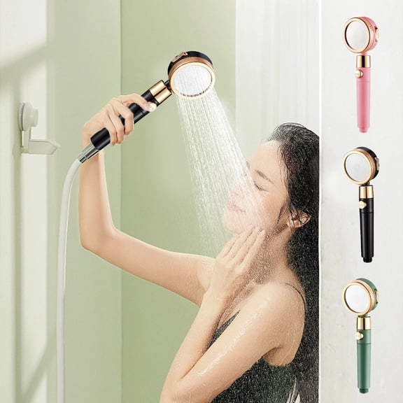 RFUGUG Shower Heads with Handheld, High Pressure 3 Spray Modes, Water Stop Function Control Button, Premium Luxury Design, Water Heater Filter Shower Nozzle